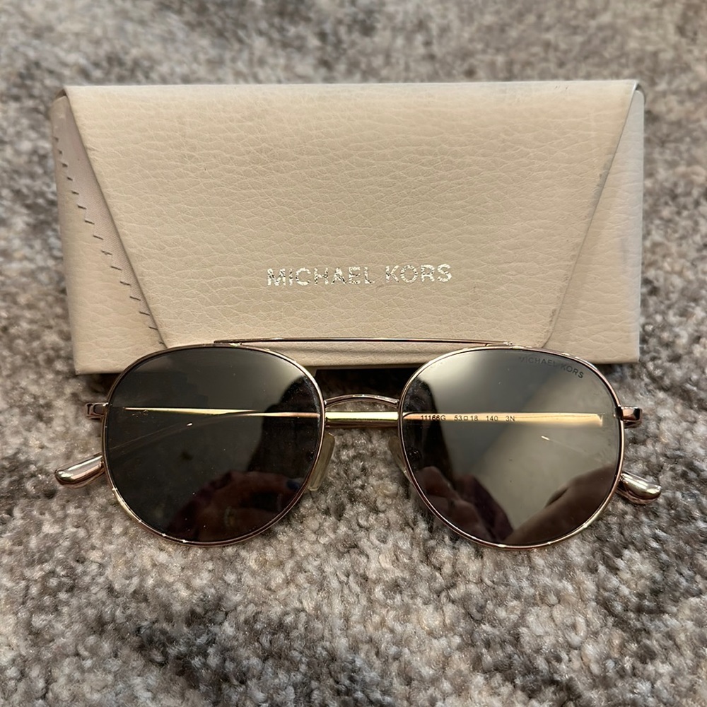 Michael Kors rose gold sunglasses